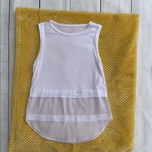 Michael Kors Ladies White Sleeveless Semi-Sheer